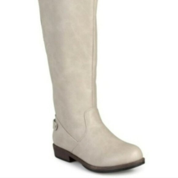 Journee Collection Shoes - Journee Collection Lynn Riding Boots Knee High Stone 9